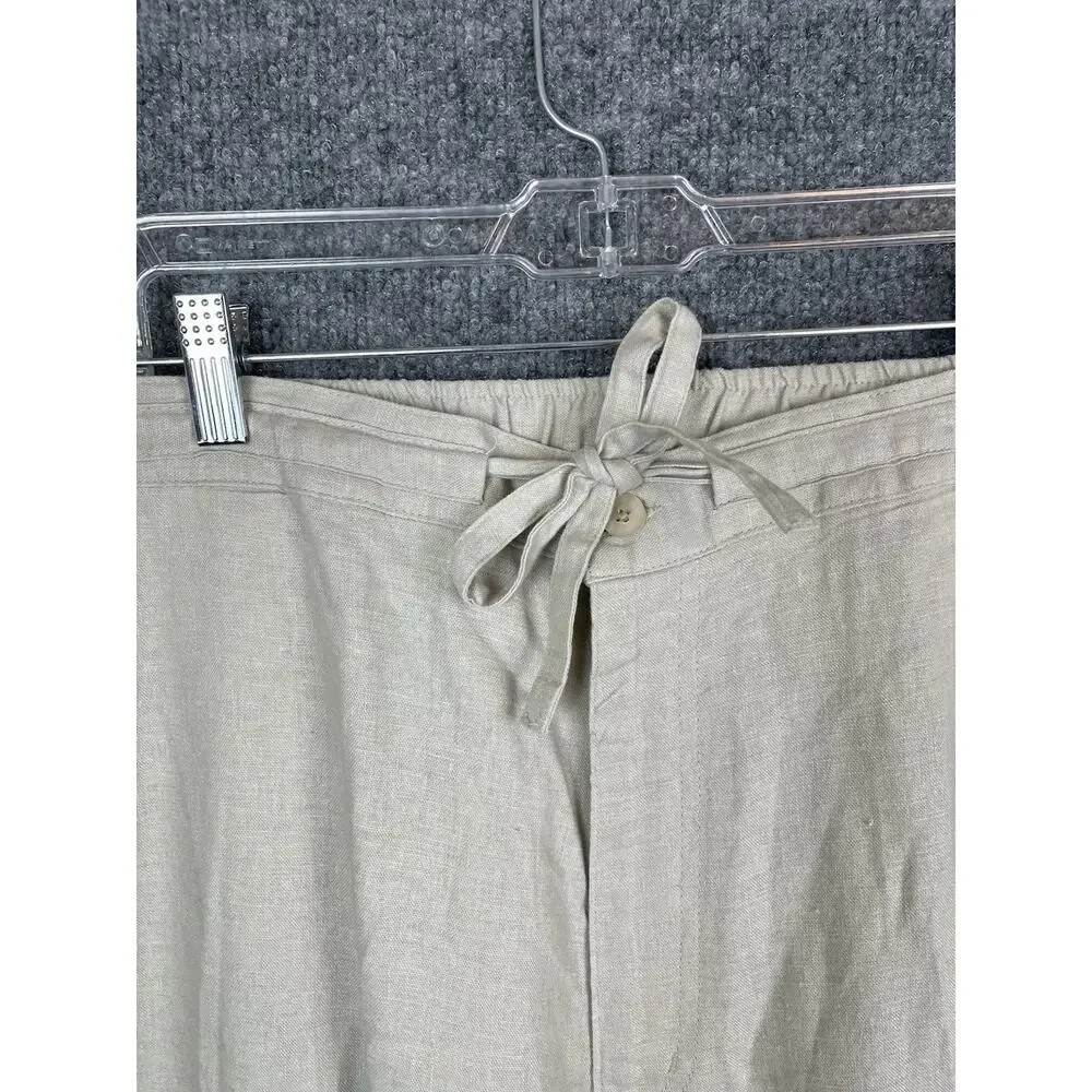 Men's Havanera Classic-Fit Linen-Blend Drawstring Pants in Stone/Natural, XL/TG‎